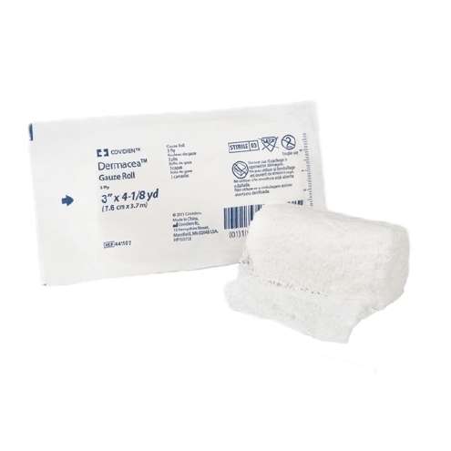 Dermacea™ Fluff Gauze 3 ply 3″x 4 yd  Bandage Roll