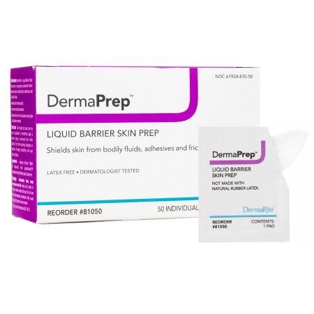 Skin Barrier Wipe DermaPrep™ 60% Strength Isopropyl Alcohol Individual Packet