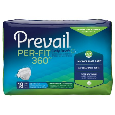 Prevail® Per-Fit 360°™ Brief Medium Disposable Heavy Absorbency